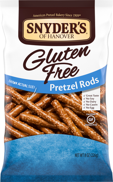 Snyders of Hanover Pretzel Rods, Gluten Free - 8 Ounce
