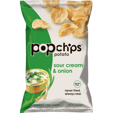 Popchips Sour Cream & Onion Popped Chip Snack - 5 Ounce