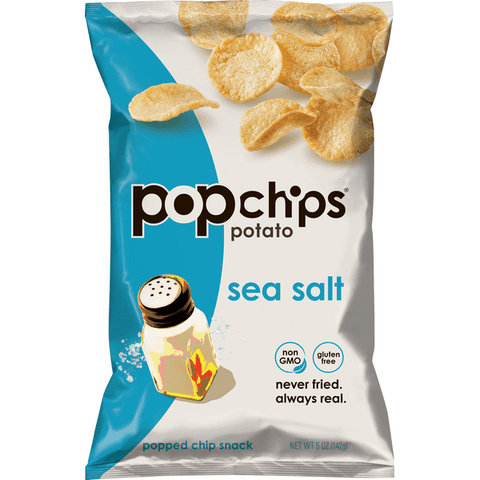 Popchips Potato Chips Sea Salt - 5 Ounce