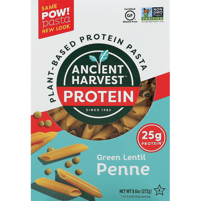 Ancient Harvest POW! Green Lentil Penne Power Protein Pasta - 9.6 Ounce