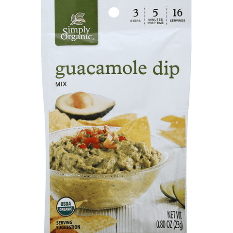 Simply Organic Guacamole Dip Mix - 0.8 Ounce