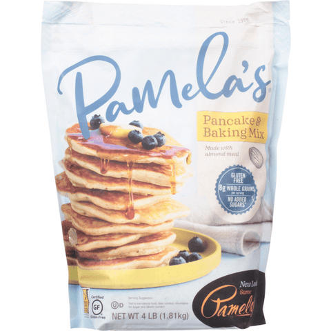 Pamela's Baking & Pancake Mix, Gluten Free + Whole Grain, Almond Meal - 4 Pound