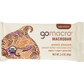 GoMacro Protein Pleasure Peanut Butter Chocolate Chip Protein Bar - 2.4 Ounce