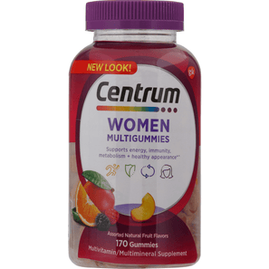Centrum Multigummies, Women, Assorted Natural Fruit Flavors - 170 Count