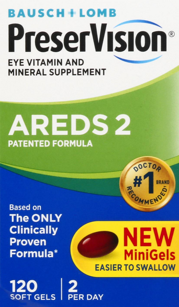 PreserVision Eye Vitamin & Mineral Supplement Areds 2 Formula Softgels - 120 Each