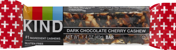 KIND Plus Dark Chocolate Cherry Cashew Bar - 1.4 Ounce