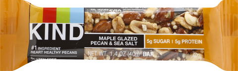 KIND Nuts & Spices Maple Glazed Pecan & Sea Salt Bar - 1.4 Ounce