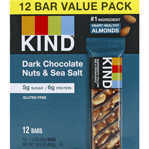 KIND Dark Chocolate Nuts & Sea Salt - 16.8 Ounce