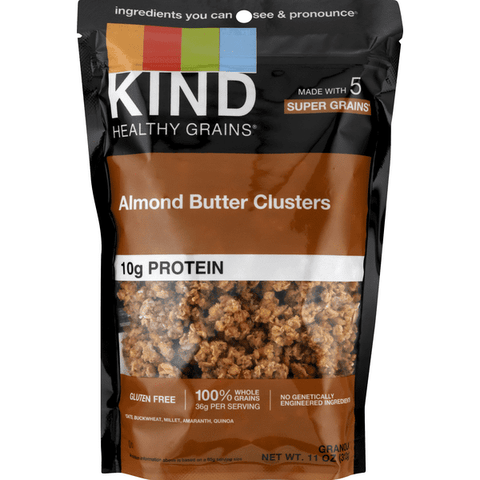 Kind Healthy Grains Almond Butter Whole Grain Clusters Granola - 11 Ounce