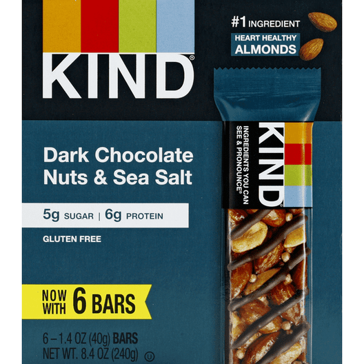 KIND Dark Chocolate Nuts & Sea Salt - 8.4 Ounce