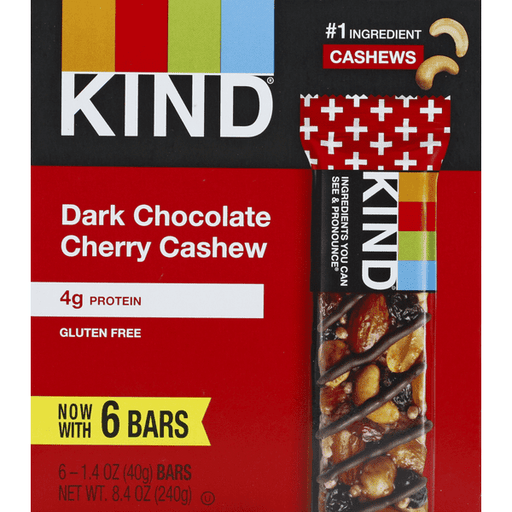 KIND Dark Chocolate Cherry Cashew - 8.4 Ounce