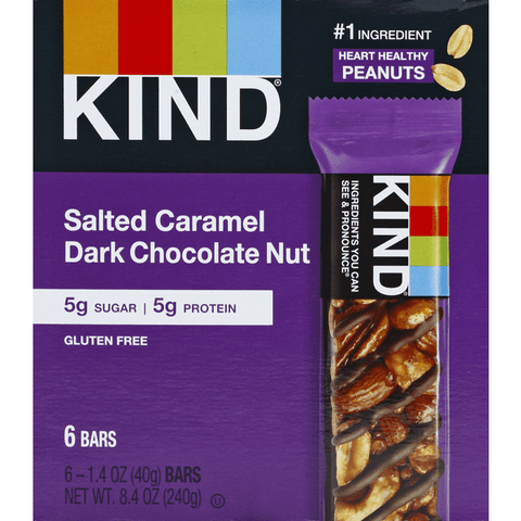 KIND Bars, Salted Caramel Dark Chocolate Nut - 8.4 Ounce