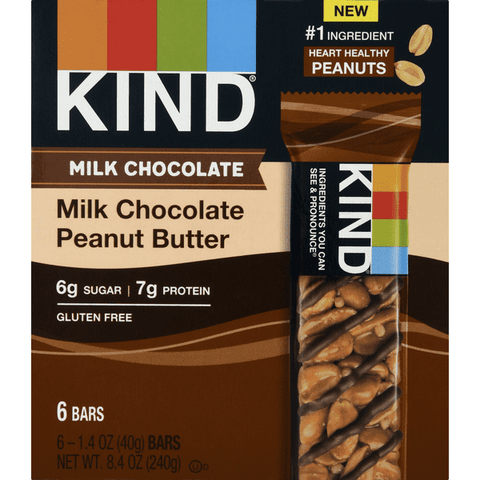 KIND Bars, Milk Chocolate Peanut Butter - 8.4 Ounce