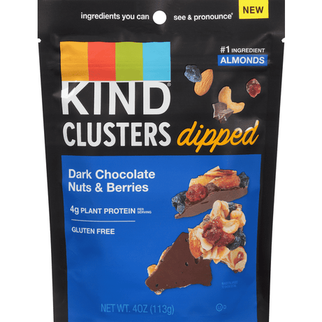 Kind Clusters, Dark Chocolate Nuts & Berries, Dipped - 4 Ounce