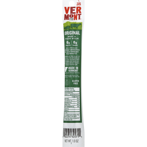 Vermont Real Stick Cracked Pepper Beef & Pork - 1 Ounce