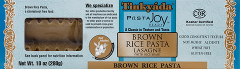 Tinkyada Pasta Joy Ready Brown Rice Pasta Lasagne - 10 Ounce