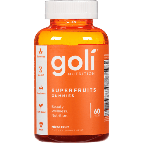 Goli Superfruits Gummies, Mixed Fruit - 60 Count