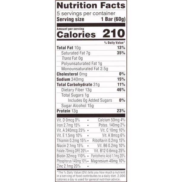 Atkins Chocolate Chip Cookie Dough Protein-Rich Meal Bars 5-2.12 oz. Bars - 10.6 Ounce