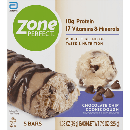 ZonePerfect Chocolate Chip Cookie Dough Nutrition Bars - 1.58 Ounce