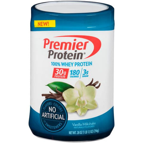 Premier Protein 100% Whey Vanilla Milkshake Powder - 28 Ounce