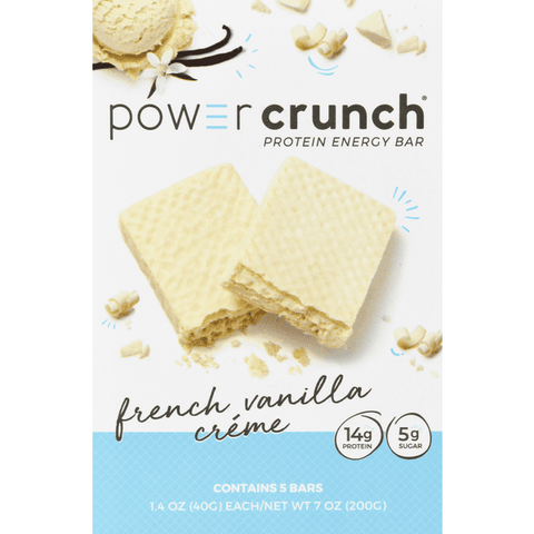 Power Crunch Protein Energy Bar, French Vanilla Creme - 7 Ounce