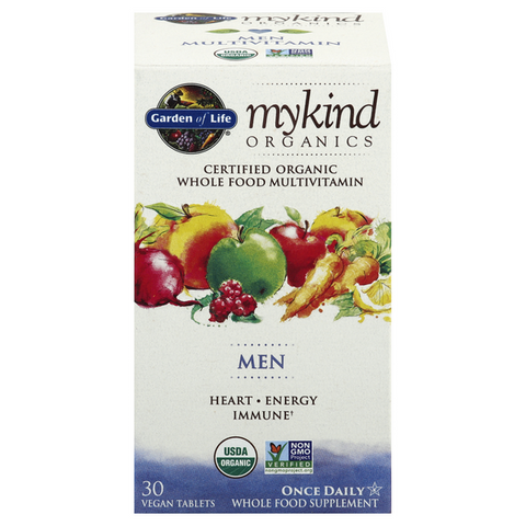 Garden of Life Mykind Men Multivitamin Vegan Tablets - 30 Count