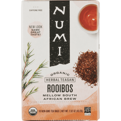 Numi Organic Rooibos Caffeine Free Herbal Tea 18 Count - 1.52 Ounce
