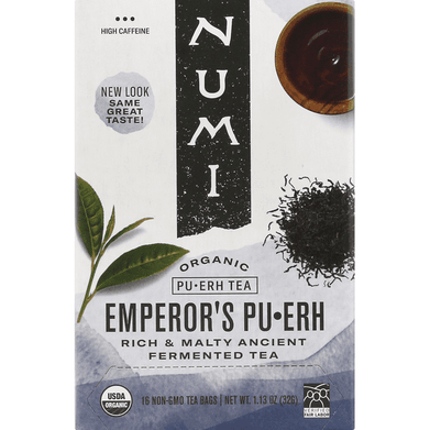 Numi Organic Emperor's Pu-erh Tea 16 Count - 1.31 Ounce
