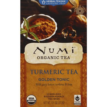 Numi Organic Turmeric Tea Golden Tonic 12 Count - 1.31 Ounce