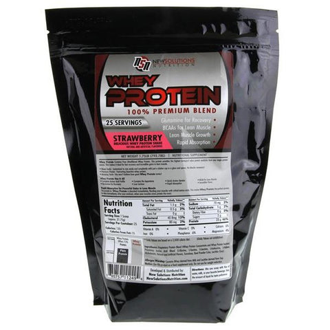 New Solutions Nutrition Whey Protein Strawberry - 1.75 Pound