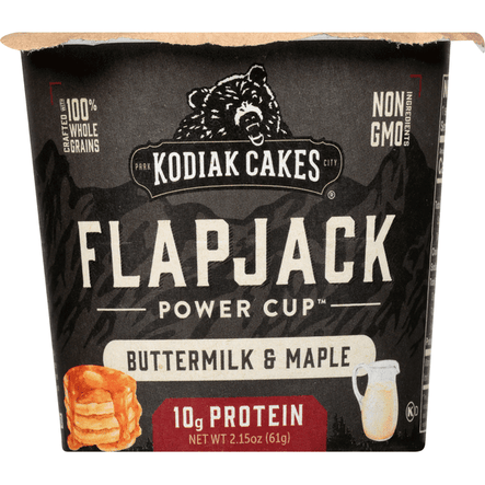 Kodiak Cakes Power Cakes Unleashed Buttermilk & Maple Flapjack On The Go Cup - 2.15 Ounce