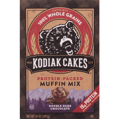 Kodiak Cakes Power Bake Muffin Mix Double Dark Chocolate - 14 Ounce