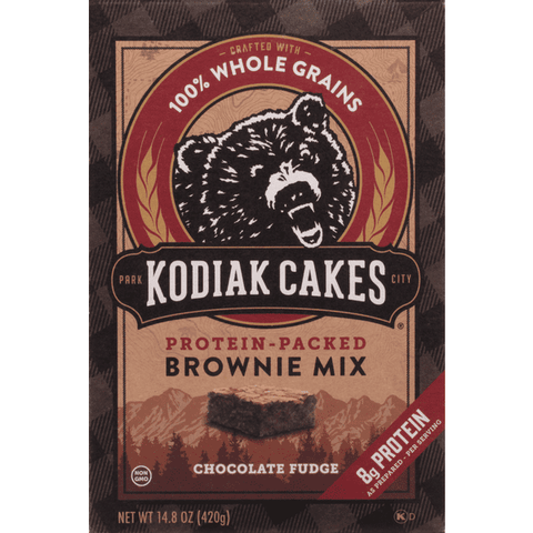 Kodiak Cakes Brownie Mix, Chocolate Fudge, Protein-Packed - 14.8 Ounce