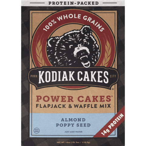 Kodiak Cakes Kodiak Cakes Power Cakes Flapjack & Waffle Mix Almond Poppy Seed - 18 Ounce