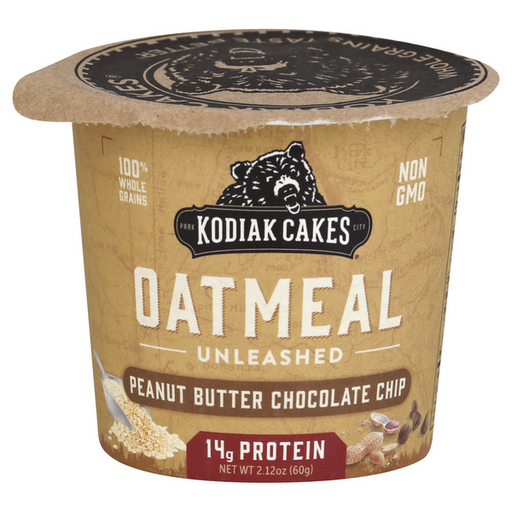 Kodiak Cakes Oatmeal Unleashed, Peanut Butter Chocolate Chip Cup - 2.12 Ounce