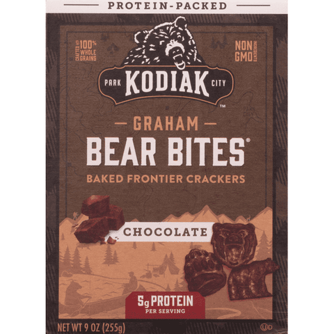 Kodiak Cakes Bear Bites Chocolate Graham Crackers - 9 Ounce