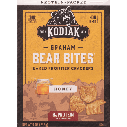 Kodiak Cakes Bear Bites Honey Graham Crackers - 9 Ounce