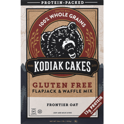 Kodiak Cakes Flapjack & Waffle Mix, Gluten Free, Frontier Oat - 16 Ounce