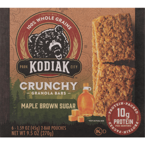 Kodiak Cakes Crunchy Granola Bars, Maple Brown Sugar – WholeLotta Good