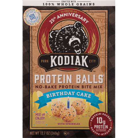 Kodiak No-Bake Protein Bite Mix, Birthday Cake With Sprinkles - 12.7 Ounce