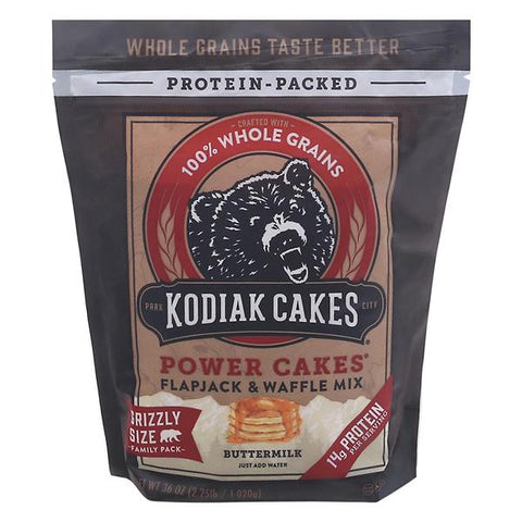 Kodiak Cakes Power Cakes Family Pack Buttermilk Flapjack & Waffle Mix - 36 Ounce