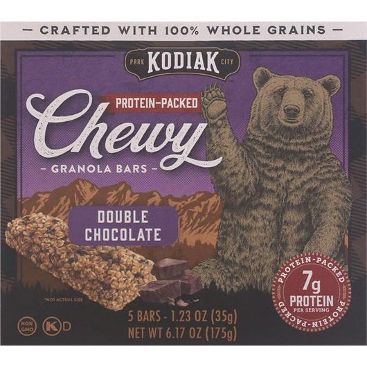 Kodiak Chewy Granola Bars, Double Chocolate - 6.17 Ounce