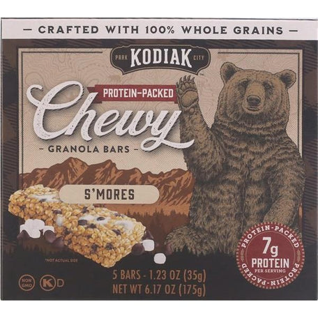 Kodiak Chewy Granola Bars, S'Mores - 6.17 Ounce