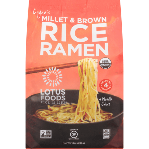 Lotus Foods Gluten Free Millet & Brown Rice Ramen - 10 Ounce