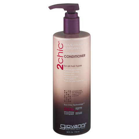 Giovanni Hair Care Products Conditioner 2Chic Keratin and Argan - 24 Ounce