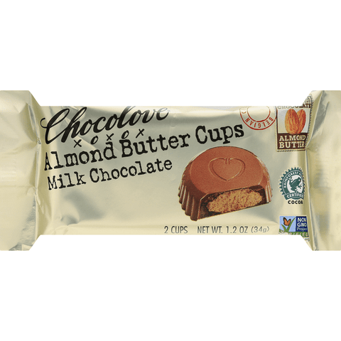 Chocolove Almond Butter Cups Milk Chocolate - 1.2 Ounce