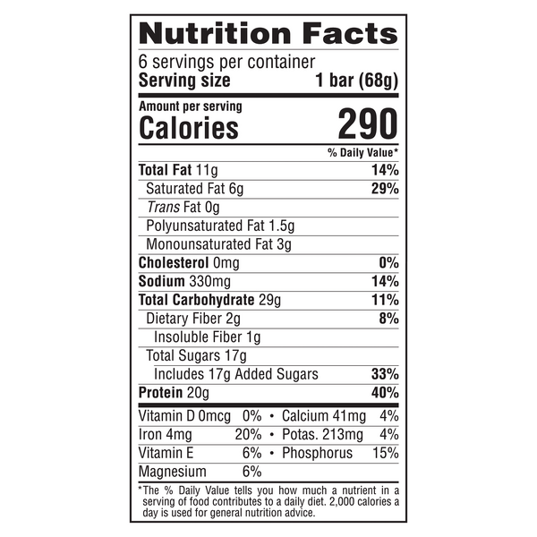 CLIF BUILDERS Chocolate Peanut Butter Protein Bar - 14.4 Ounce