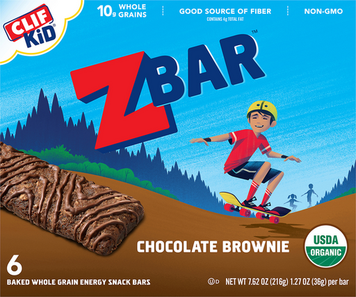CLIF Kid ZBAR Organic Chocolate Brownie - 7.62 Ounce