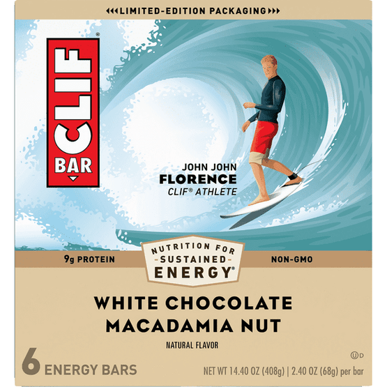 CLIF BAR White Chocolate Macadamia Nut Energy Bars - 14.4 Ounce