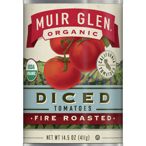 Muir Glen Organic Fire Roasted Diced Tomatoes - 14.5 Ounce